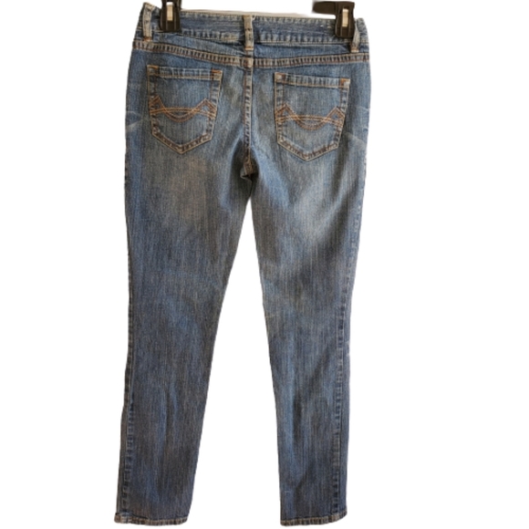 Mossimo Mid Rise Blue Washed Skinny Jean Sz 1S - Picture 2 of 4